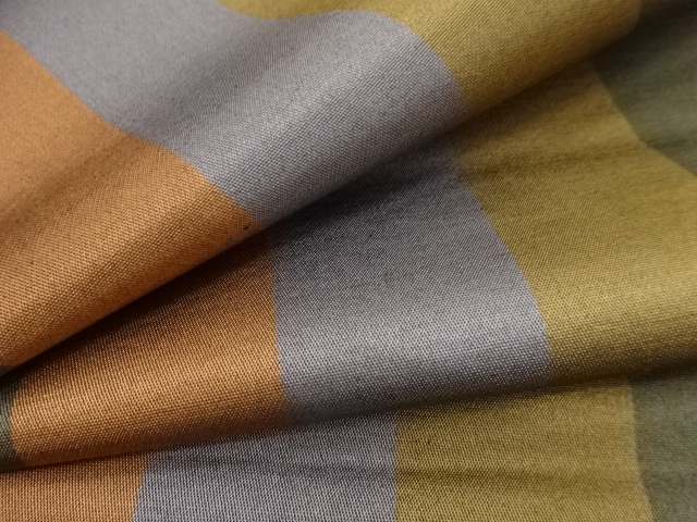  アンティーク　縞模様織り出し　帯裏地反物